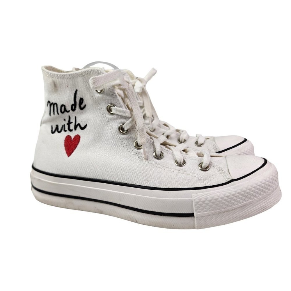 Women’s Converse Chuck Taylor All Star High Lift Made With Love Size 9.5 571119C